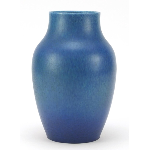 127 - Large Pilkington's Royal Lancastrian pottery vase having a mottled blue glaze, numbered 2085, 27cm h... 