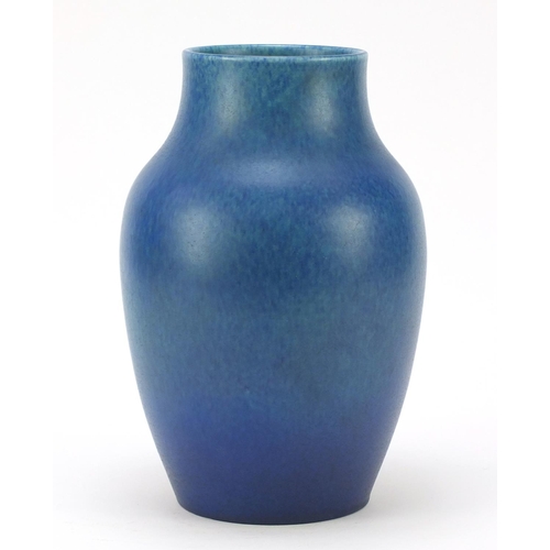 127 - Large Pilkington's Royal Lancastrian pottery vase having a mottled blue glaze, numbered 2085, 27cm h... 