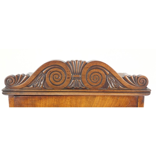 47 - Victorian walnut and mahogany table top stationary cabinet, enclosing a sectional letter rack above ... 