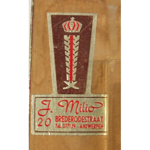 157 - Marsh Landscape, Continental school oil on canvas, mounted and framed, 58.5cm x 49.5cm