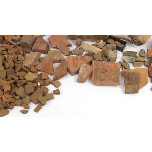 1770 - Collection of Roman Etruscan and medieval pottery fragments