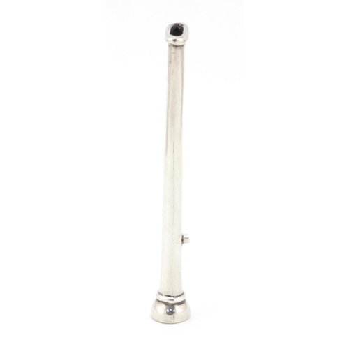 313 - Grey & Co, Edward VII silver stamp moistener with tamper end, Birmingham 1905, 12cm in length, 18.1g