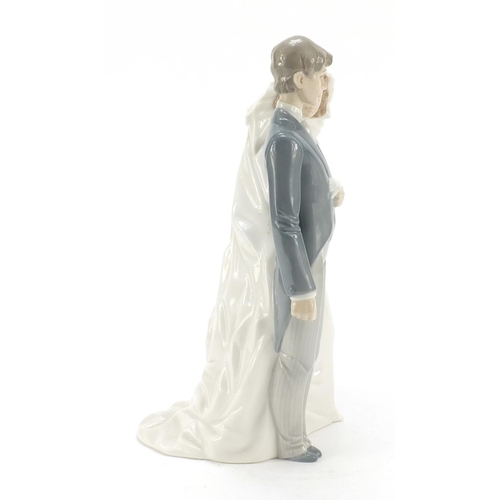 485 - Nao figure group of a bride and groom, 31cm high