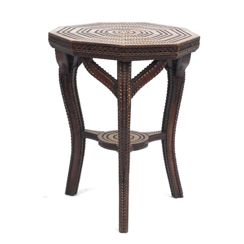 1324 - Anglo Indian occasional table with circular under tier, 72cm high x 60cm in diameter