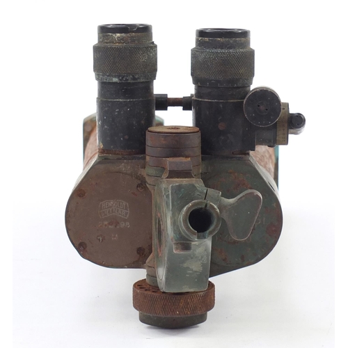 700 - Pair of German military World War II donkey ear binoculars by Wetzlar, numbered H/6400 262298, 50cm ... 