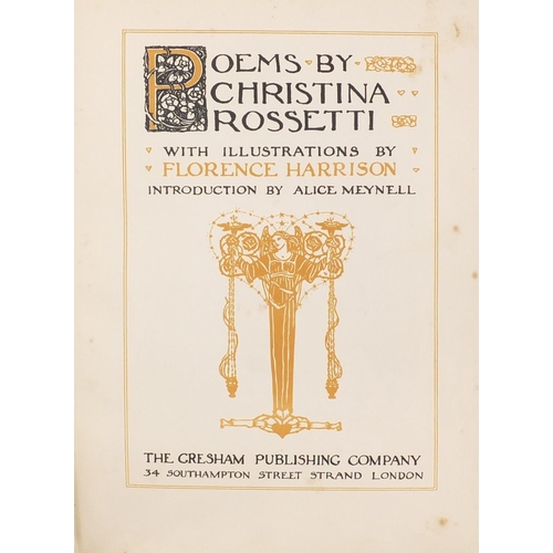 505 - Two hardback books comprising Christina Rossetti poems, The Gresham Publishing Company and The Poeti... 