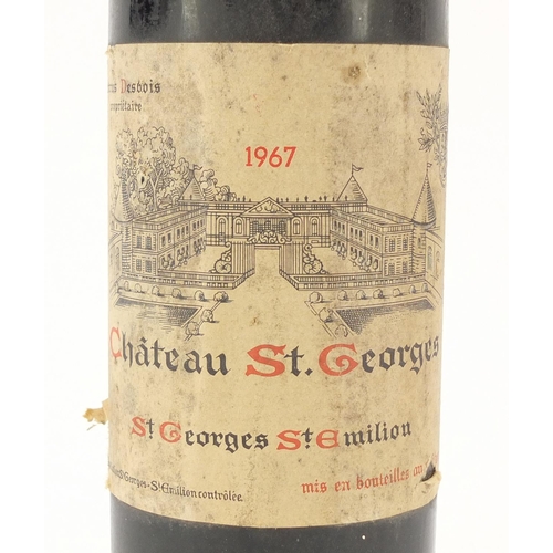 94 - Bottle of 1967 Chateau St. Georges Saint Emilion red wine