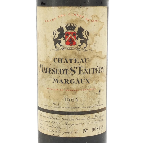 93 - Bottle of 1964 Chateau Malescot St. Exupery Margaux red wine