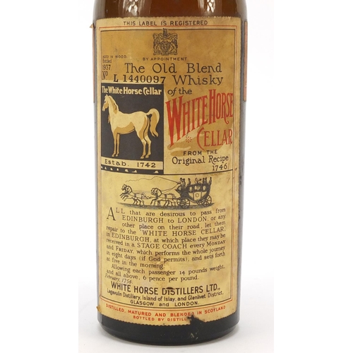 78 - Bottle of 1937 White Horse whisky, numbered L1440097