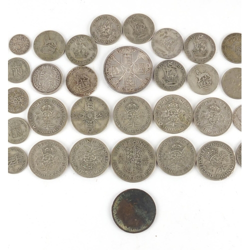 535 - Antique and later British and world coinage including 1887 double florin, George III 1820 shilling a... 