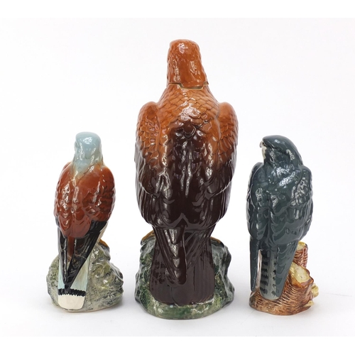 486 - Three Beswick bird decanters including one with contents, the largest 27cm high