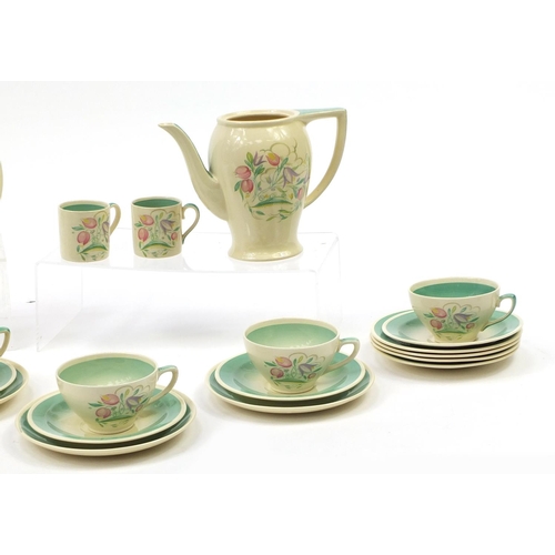 184 - Susie Cooper teaware including trios