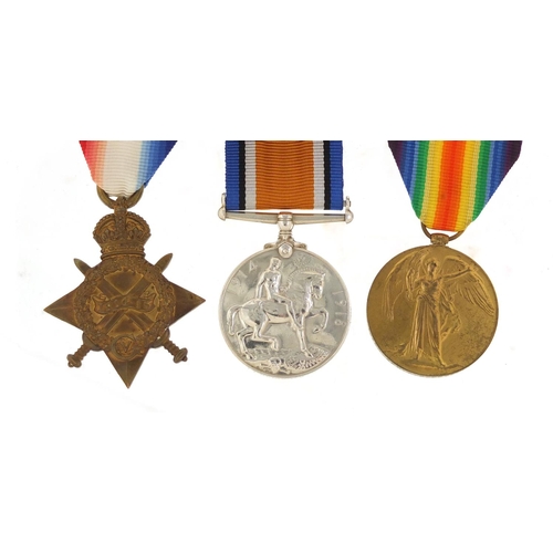 644 - British military World War I trio awarded to 89700SPR.A.CAMPBELL.R.E.