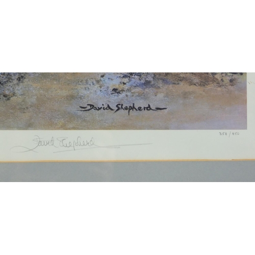 253 - David Shepherd - Winter of '43, somewhere in England, pencil signed print in colour, limited edition... 