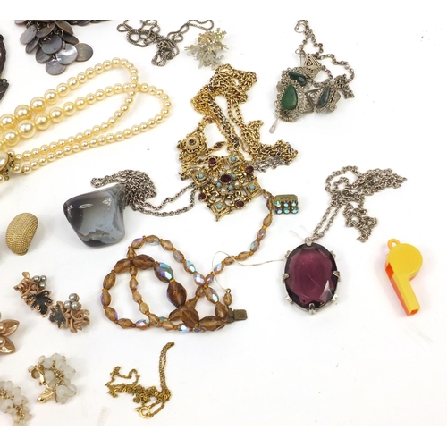 1981 - Costume jewellery including necklaces and earrings