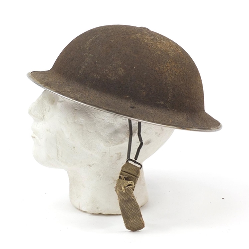 669 - Military interest police tin helmet