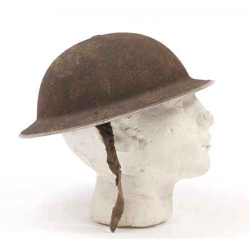 669 - Military interest police tin helmet