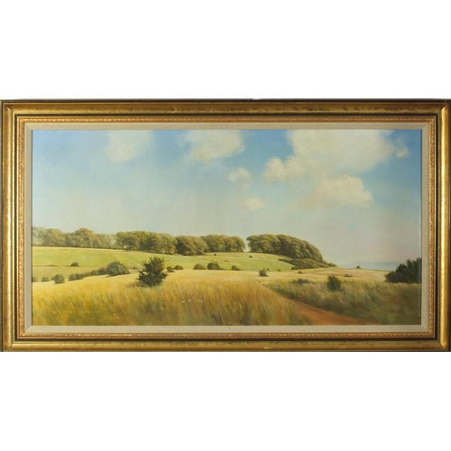 251 - Michael Morris - Summer sunshine, Stanmer, oil on canvas, Stacy Marks labels and inscription verso, ... 