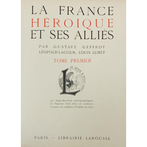 497 - La France Heroique et ses Allies, hardback book, Paris Librairie Larousse