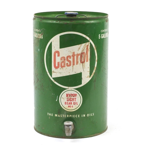 337 - Automobile interest vintage Castrol five gallon advertising oil can, 43cm high