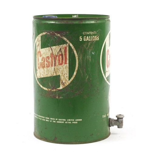 337 - Automobile interest vintage Castrol five gallon advertising oil can, 43cm high