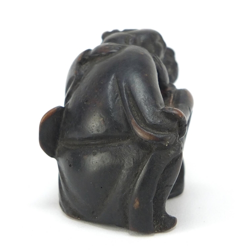 2012 - Chinese erotic okimono, 5cm wide