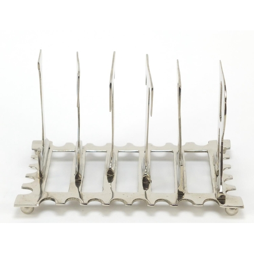 98 - Novelty chromed 'letter' letter rack, 20.5cm wide