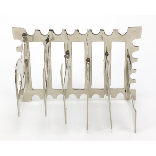 98 - Novelty chromed 'letter' letter rack, 20.5cm wide