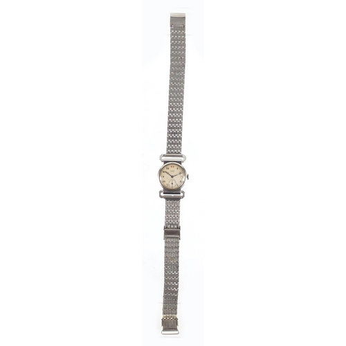 638 - Vintage Longines wristwatch with subsidiary dial inscribed Arthur Saunders London, 26mm in diameter