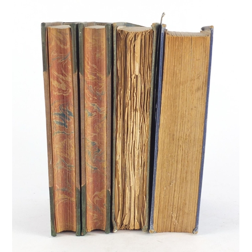 500 - Four hardback books comprising Familiar Trees volumes one and two, Poems by Ella Wheeler Wilcox and ... 