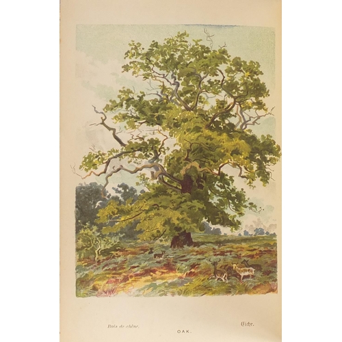 500 - Four hardback books comprising Familiar Trees volumes one and two, Poems by Ella Wheeler Wilcox and ... 