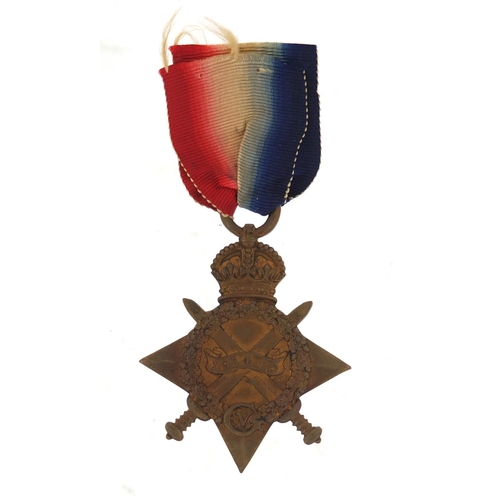 651 - British military World War I 1914-18 Star awarded to 3036PTE.T.BARTON.MIDD'XR. (Royal Flying Corps)