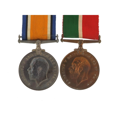 647 - British military World War I 1914-18 Mercantile Marine Pair awarded to Alexander S Turner