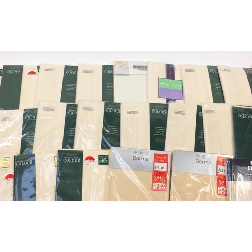 1607 - Selection of as new Bianca bedding sheets and pillow cases
