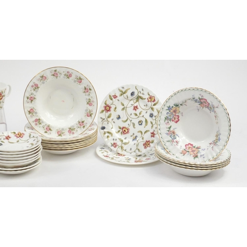 1615 - Dinner and teawares including Minton Tapestry, Spring Bouquet and Royal Albert