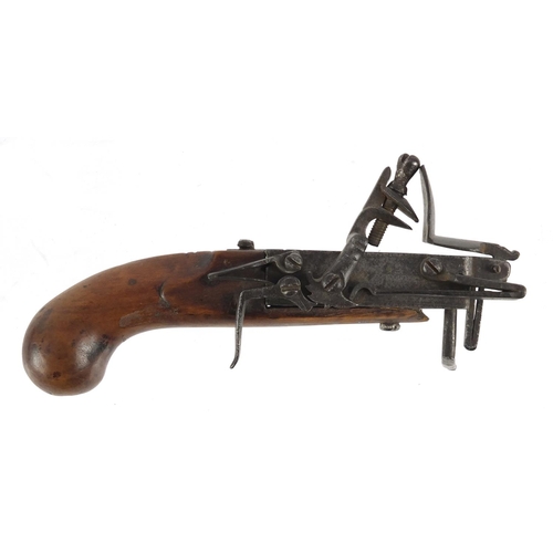 64 - Antique Tinder pistol lighter, 18cm in length