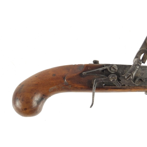 64 - Antique Tinder pistol lighter, 18cm in length