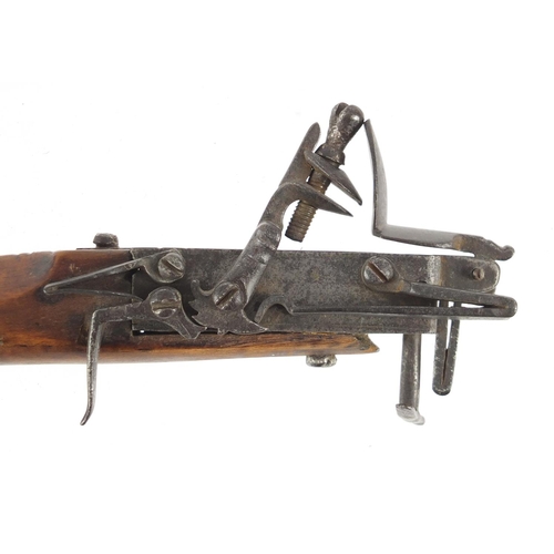 64 - Antique Tinder pistol lighter, 18cm in length