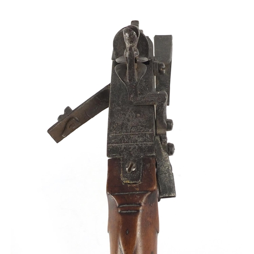 64 - Antique Tinder pistol lighter, 18cm in length