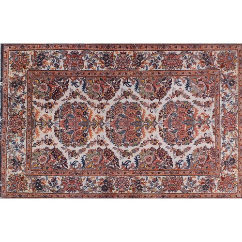 1320 - Indian Guldasta wool rug, 153cm x 100cm