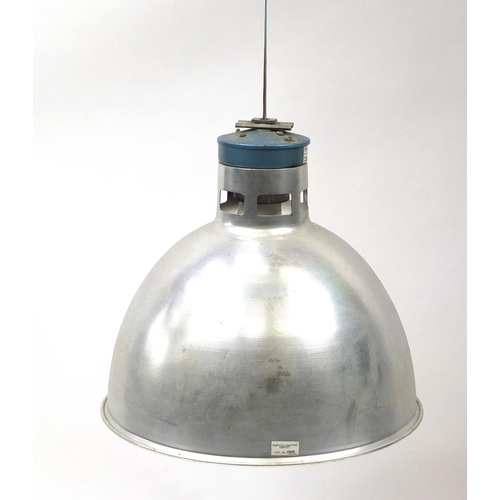 2010 - Industrial aluminium light pendant, 42cm high