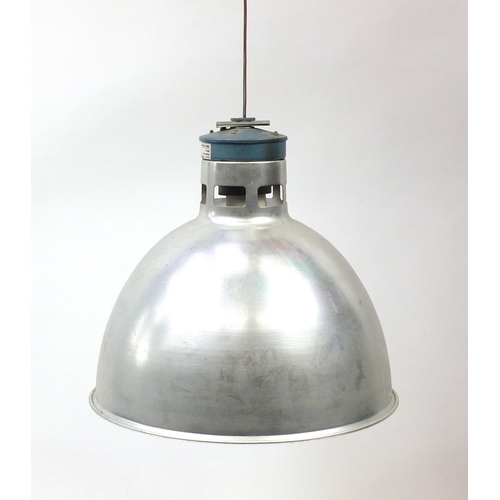 2010 - Industrial aluminium light pendant, 42cm high