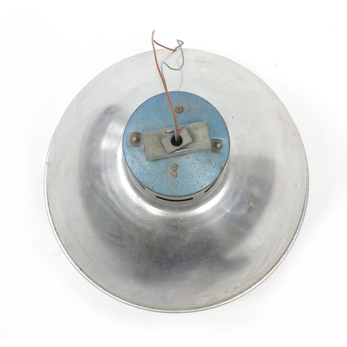 2010 - Industrial aluminium light pendant, 42cm high