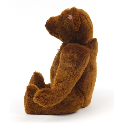 749 - Large Steiff limited edition PB55 teddy bear with articulated limbs and paperwork, 61cm high