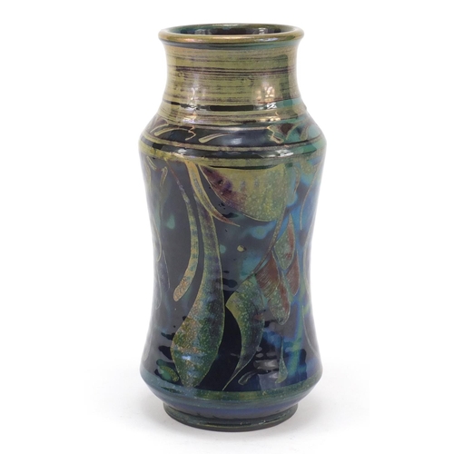 216 - Alan Caiger-Smith for Aldermaston, studio pottery lustre vase hand painted with stylised motifs, 27c... 