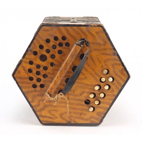 533 - 19th century 21 button concertina