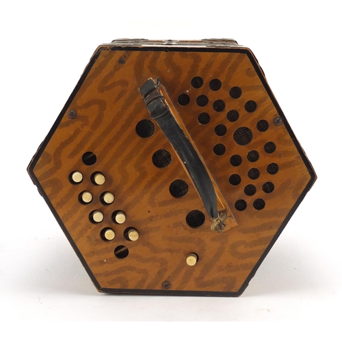 533 - 19th century 21 button concertina