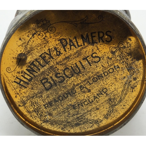 1094 - Huntley & Palmers Toby jug advertising biscuit tin, 16cm high