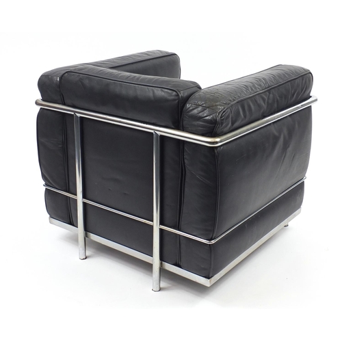 1530 - Le Corbusier design LC2 armchair, 65cm high