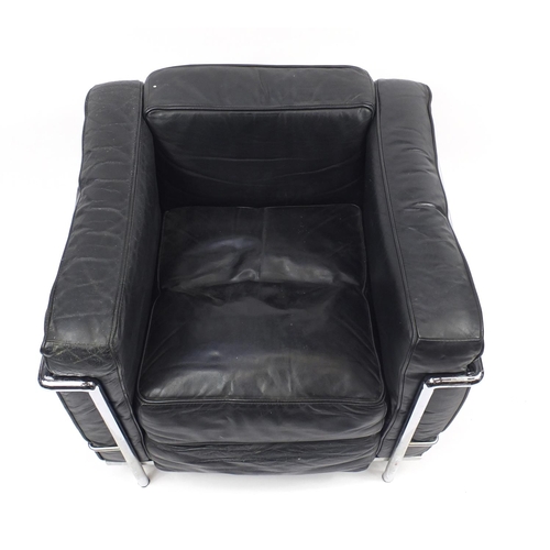 1531 - Le Corbusier design LC2 armchair, 65cm high